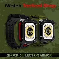 Element Case Special Ops Watch Band for iWatch 45mm 41mm 44mm 40mm Band + Case Integrated Strap Silicone Outdoor Tactical Man Hardcore Band for iWatch Series 8 7 6 5 4 SE2