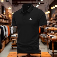 T-Shirt Distro Alo White CollarPOLO Adult Collar Shirt Wangki Men's Polo Shirt Uniform T-Shirt/