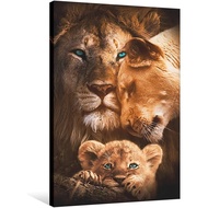 Canvas Wall Art Prints Lion Artwork Modern Art Lion Family Pictures To Photo Paintings on Canvas Wal