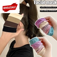 (BC) 5pc Solid Color Widen Hair Band - High Elasticity Hair Rope - Fashion Hair Accessories - for Da