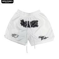Quần Short Dù Thêu 3D FaFic Studio Chất Mỏng Nhẹ Lót Lưới Form Trên Gối