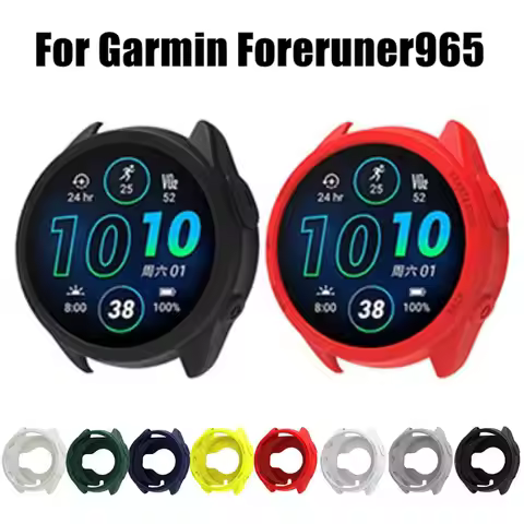 Protector Case For Garmin Forerunner 965 Shockproof Colorful Soft Silicone Cover for Garmin Forerune
