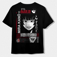 Men's Graphic Tee Cotton Premium Japanese Streetwear - T-Shirt Alice In Borderland - Mira Kano - Ds0