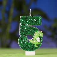 Digital candle birthday cartoon dinosaur birthday candle