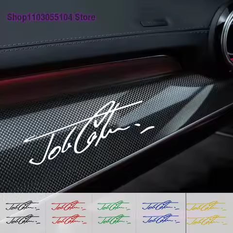 2pcs Reflective Car John Cooper Signature Sticker For MINI JCW R56 R57 F55 F56 F57 R50 R53 R60 F60 F