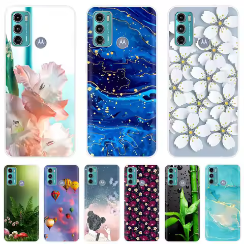 G60S Case For Moto G60S Protective Cartoon Transparent TPU Silicone Phone Cases For Motorola Moto G6