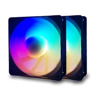 120mm RGB Case PC Fans - 4 Pins PWM Silent Computer Fans with Max 1800 RPM, Silent CPU Cooling Fan, 