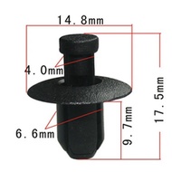 Eco-friendly 100/500x For Hyundai For Kia Cowl Clips Push Type Bumper Retainer Fastener A21328 86155