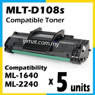 5x CompatibleToner Samsung 108s MLTD108S MLT-D108S MLT D108s ML1640 ML 1640 ML1641 ML 1641 ML2240 ML 2240 ML2241 ML 2241