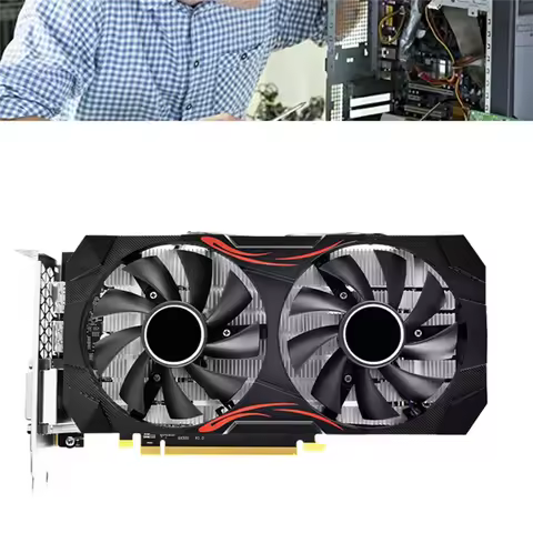 AB20-RX580 8GB DDR5 256BIT 2048SP 1284M/8100MHz PCIE3.0 16X 3XDP 1XHD 1XDVI 8Pin Dual Fan for AMD Mi