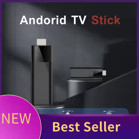 HFES Q6 Mini TV Stick+Bluetooth Voice Remote Android 10 2GB+16GB 2.4G+5G Wifi+BT4.0 H313 Smart TV Bo