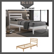 MUGO Wooden Bed Frame Single Bed Frame Single Bedframe Single Size Bed Frame Katil Single Katil Bujang Katil Kayu Single