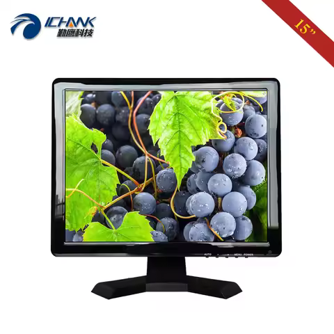 15'' inch 1024x768 PC Monitor with HDMI-in VGA Built-in Speaker VESA 75&100 Wall-mount Pluggable U-d