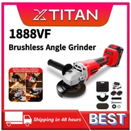 ✨PROMO✨XTITAN 1888VF Cordless Angle Grinder Brushless Polisher Grinding Machine 10000RPM Polisher Gr