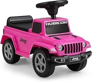 INFANS Kids Ride On Push Car, Licensed Jeep Foot-to-Floor Sliding Toddler Toy with Engine Sound, Hor