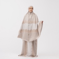 BIA by Zaskia Mecca - Yamina Grey Super Premium Mukena - Silk Road Expedition - Samarkand Edition - 
