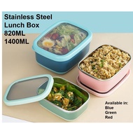 Stainless Steel Lunch Box 820/1400ML Storage Airtight Food Container