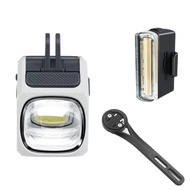 Myjixuan RN Bicycle Headlight Highlight Road Bike Night Riding Headlight and Rear Light Combination 