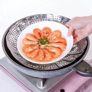 CLSS Ready Stock C28 Multifunctional Folding Stainless Steel Steamer Tray 32cm dia.