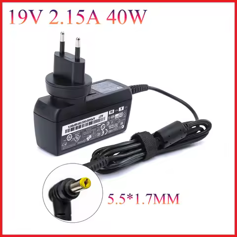 19V 2.15A 40W 5.5x1.7mm Laptop AC Adapter For Acer Aspire One D255 533 D257 D260 W500P W501 W501P Ch