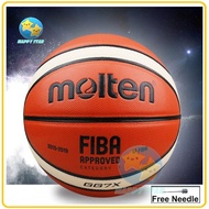 Ready Stock Molten GG7X Fiba Basketball New Official 7 PU basketball ball + Free Needle ，篮球 ball bol