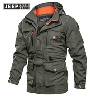 Jeep Tinh Thần cỡ lớn 6XL Quân Sự áo khoác Jacket Nhẹ Mùa Thu nam nhanh khô Đa Túi Chiến Thuật Áo Kh