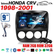AO [รับประกัน1ปี] จอแอนดรอย 9นิ้ว ใช้สำหรับ HONDA CRV 1998-2001 Andriod  WIFI GPS 360° และ 4G จอQLED