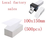 Waybill sticker A6 100*150 Fold 500pcs-Officom Label paper Sticker Barcode Thermal Sticker