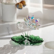 New Creative Elegant Crystal Lotus Decorations Home Decorations Various Holiday Gifts RX6X