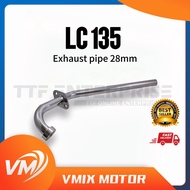 YAMAHA LC135 EXHAUST FRONT PIPE (RACING-28MM) NECK TENGKOK EKZOS MUFFLER LC 135