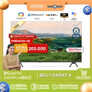 NEW COOCAA TV 55 inch Y65 - GOOGLE TV-4K UHD-Dolby Audio - Eye Care - HDR10 - Find Remote - (COOCAA 