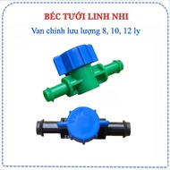 Combo of 5 pressure reducing valves to adjust pipe flow of 8mm, 10mm, 12mm used to adjust water flow