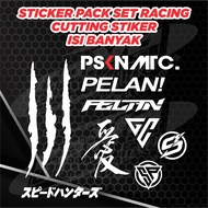 sticker motor - stiker set cakar pasukan matic pelan kanji gc sp set by rap speedhunter psknmtc. sti