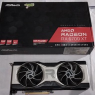 VGA ASROCK RADEON RX6700XT 12GB GDDR6 Bekas Normal segel utuh Bios Ori