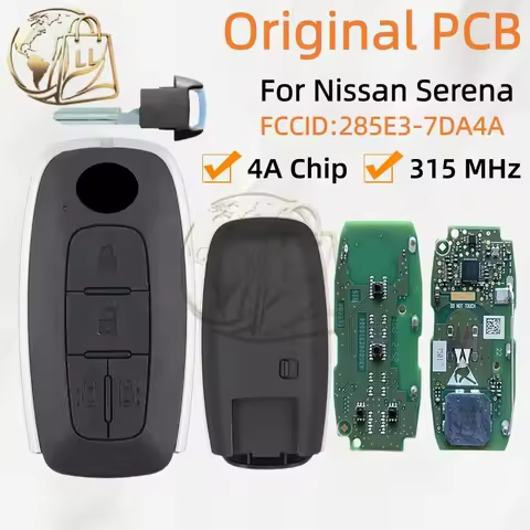 Original PCB For Nissan Serena 2024 Smart Remote Key 4 Buttons After-Sales Market Shell 315 MHz 4A C
