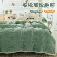 Plum Blossom Foreign Trade Blanket Pattern Factory Direct Supply Quilted Thickened Quilted Export Fl