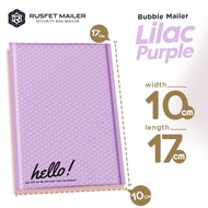 BUBBLE ENVELOPE - BUBBLE MAILER - BUBBLE PACKING HELLO Lilac 10 cm x 17 cm