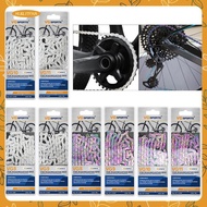 [xuqjtfxa] Bike Chain 8-11 Speed 116 Links Chain for Folding Bike Racing MTB Sports