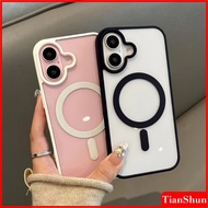 Clear Wireless Charging Magnetic Phone Case Compatible For iPhone 17 16 15 14 13 12 11 Pro Max Air P