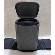 Car Trash Can Car Trash Box Car Dustbin Universal Car Dustbin Stingray Motif Grey