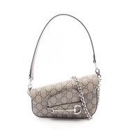 【二手】Gucci GUCCI 馬銜扣單肩包 1955 GG Supreme 774209 米色 PVC 塗層帆布 皮革 馬銜扣 1955 兩用單肩包