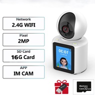 🇹🇭🚚พร้อมส่ง🚚กล้องวิดีโอคอลอัจฉริยะพร้อมหน้าจอ IPS 1080P 2.8 นิ้ว พร้อมระบบ Wi-Fi กล้องเฝ้าดูเด็กในร่