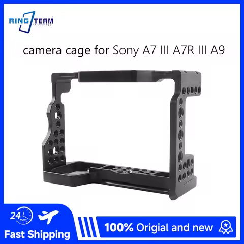 Camera Cage for Sony A7 III A7III A7RIII A7M3 A7R3 A7M2 A7R2 A9 Aluminum Alloy Rabbit Cage with Cold