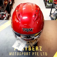 TRAX *PSB APPROVED XB02 WINE RED HELMET