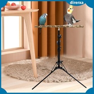 [Direrxa] Adjustable Height Chewing Playground Detachable Parrot Perches Platform for Cockatiel Bird