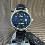 Orient RF-QA0005L10B Quartz Contemporary Black Leather Strap Analog Date Ladies' Watch