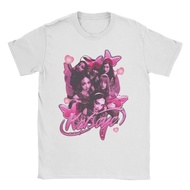 Kemeja-T Megan Katseye Gnarly Wanita Lembut Adalah Kuat Album Pakaian Tulen Lengan Pendek Baju Tee K