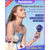 YUNXI [Panasonic Recommends] Foldable Handheld Stand Fan