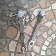 Crank Genio Iron 28T Chrome 152mm Bicycle Gear