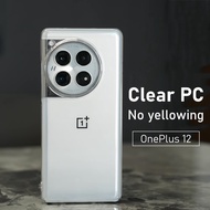 For OnePlus 12 12R Casing No-yellowing Transparent Ultra-thin Hard Phone Case Cover